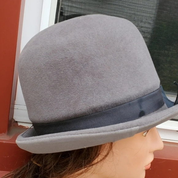 Vintage gray felted‎ hat - Picture 3 of 12